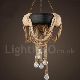 Wisząca lampa Country Vintage 6 Light