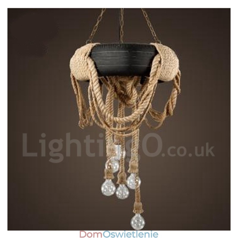 Wisząca lampa Country Vintage 6 Light