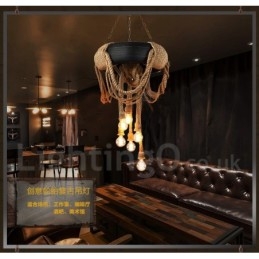 Wisząca lampa Country Vintage 6 Light