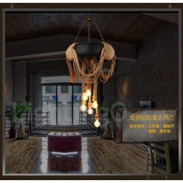 Wisząca lampa Country Vintage 6 Light