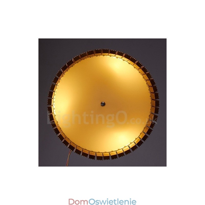 Nowoczesna współczesna lampa wisząca z bębnem drewnianym