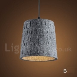 Retro Vintage Beton 1 Światło Wiszące Lampy