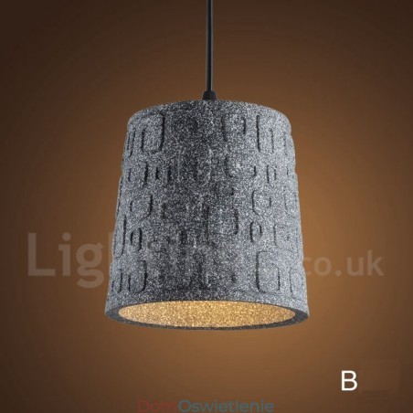 Retro Vintage Beton 1 Światło Wiszące Lampy Retro Vintage Beton 1 Światło Wiszące Lampy