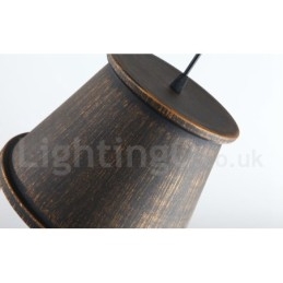 Retro Vintage 1 Lekka metalowa lampa wisząca