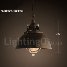 Retro Vintage Metal 1 Światło Wiszące Lampy