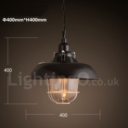 Retro Vintage Metal 1 Światło Wiszące Lampy