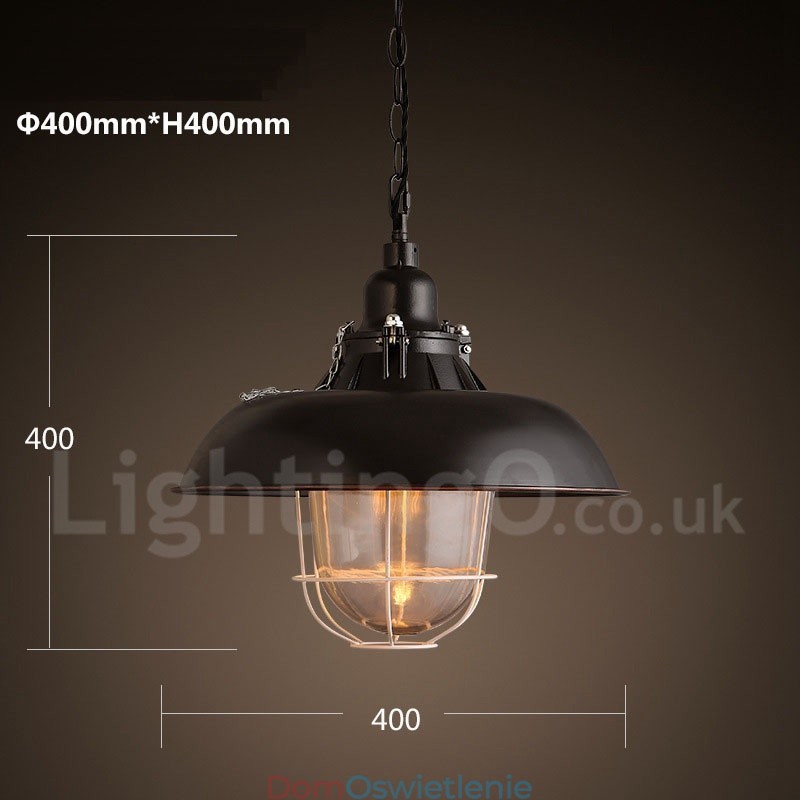 Retro Vintage Metal 1 Światło Wiszące Lampy