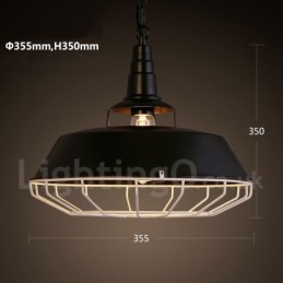 Retro Vintage Metal 1 Światło Wiszące Lampy