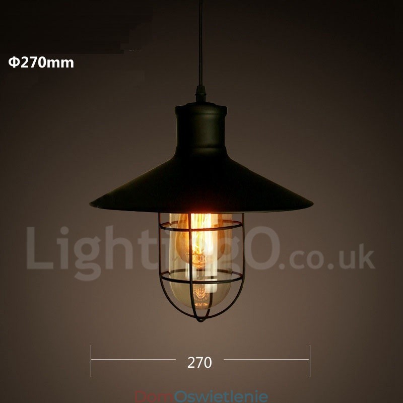 Retro Vintage Metal 1 Światło Wiszące Lampy