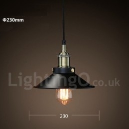 Retro Vintage Metal 1 Światło Wiszące Lampy