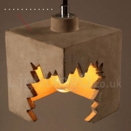 Nowoczesna współczesna lampa wisząca z betonu