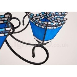 5-punktowy zintegrowany metalowy żyrandol w stylu śródziemnomorskim