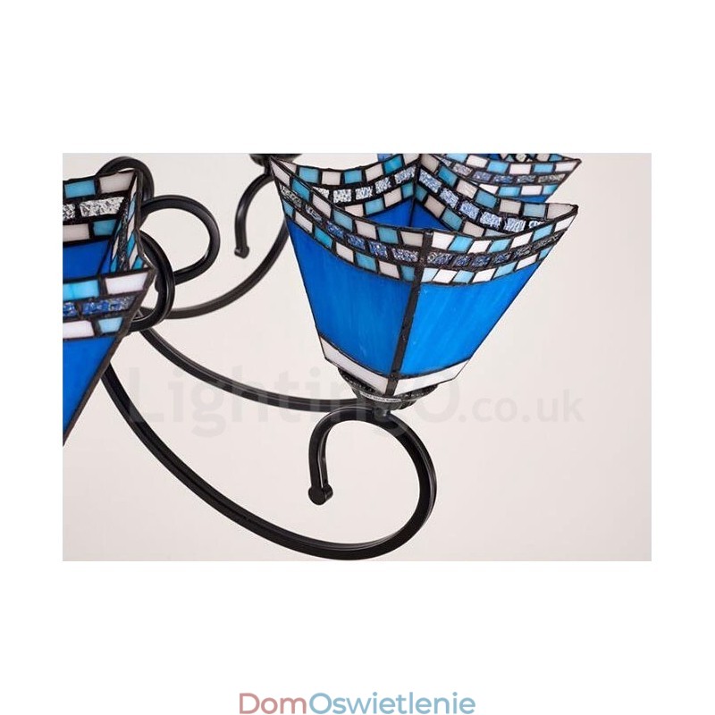 5-punktowy zintegrowany metalowy żyrandol w stylu śródziemnomorskim