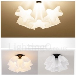 5-punktowy, rustykalny, zintegrowany żyrandol Lodge