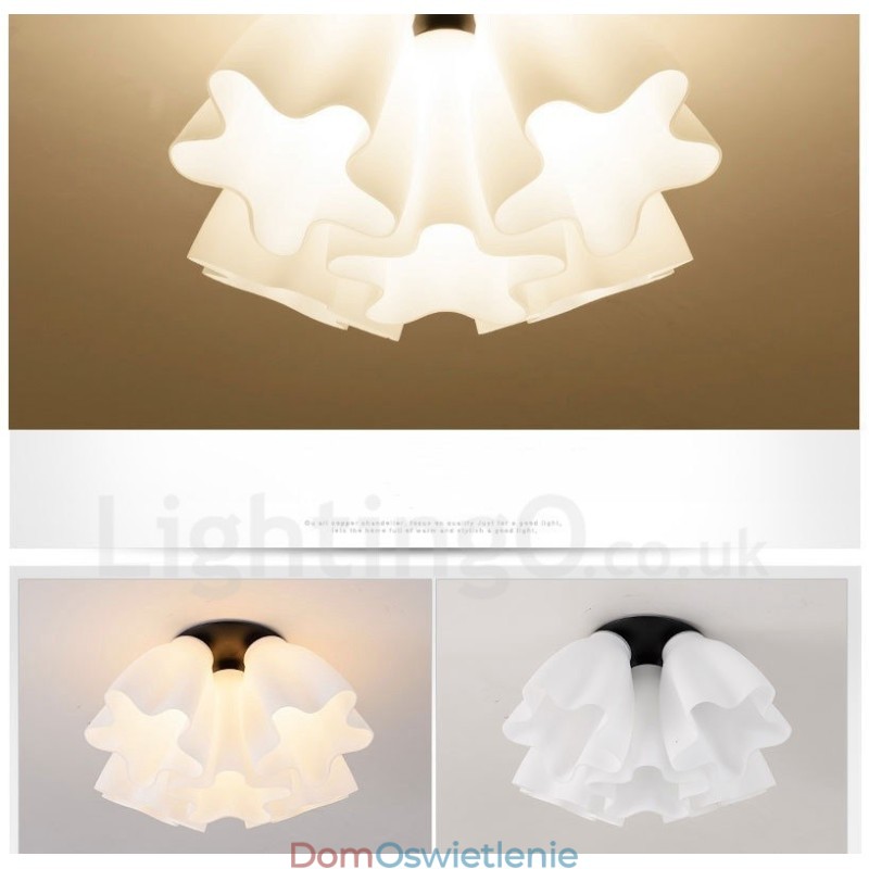 5-punktowy, rustykalny, zintegrowany żyrandol Lodge