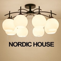 8-punktowy tradycyjny klasyczny zintegrowany żyrandol