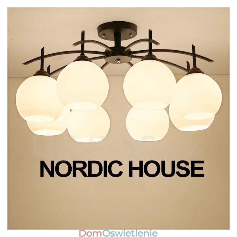 8-punktowy tradycyjny klasyczny zintegrowany żyrandol