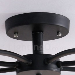 8-punktowy tradycyjny klasyczny zintegrowany żyrandol