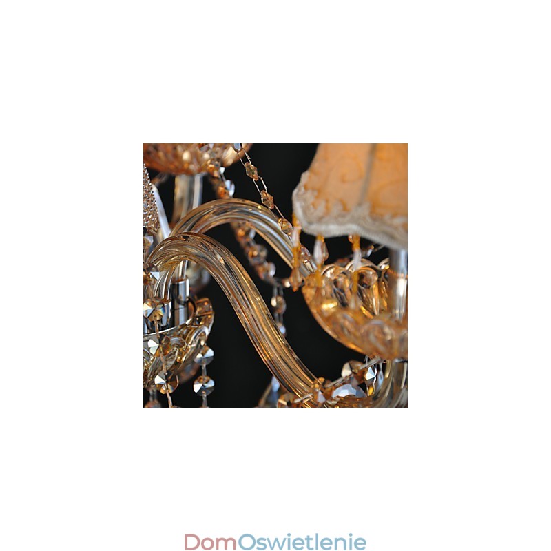 Żyrandol Kryształowy Tradycyjny Klasyczny Szklany 6 Świateł