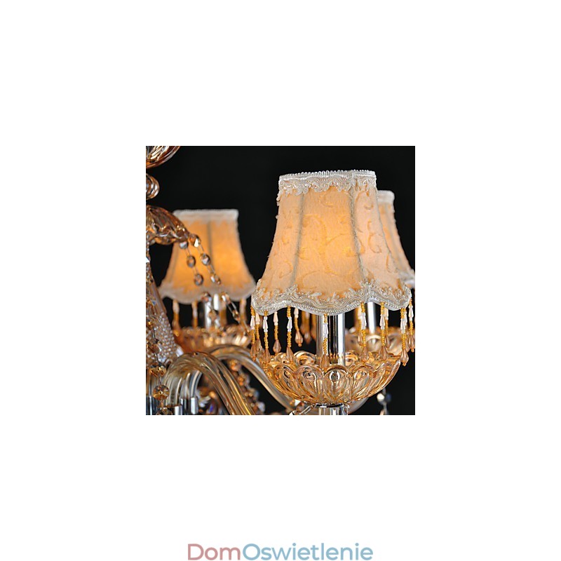 Żyrandol Kryształowy Tradycyjny Klasyczny Szklany 6 Świateł