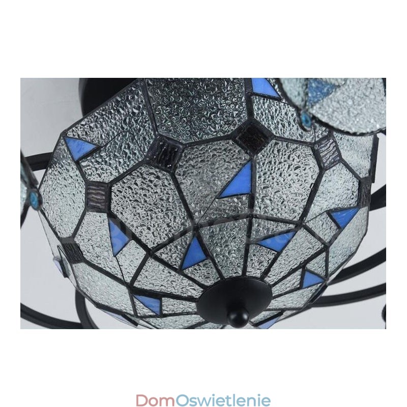 9-punktowy, śródziemnomorski styl, zintegrowany, metalowy żyrandol łazienkowy