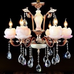 Europejski styl luksusowy wisiorek z kryształu jadeitu ze stopu cynku