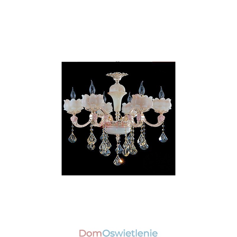 Europejski styl lampy wiszące ze stopu cynku i naturalnego jadeitu