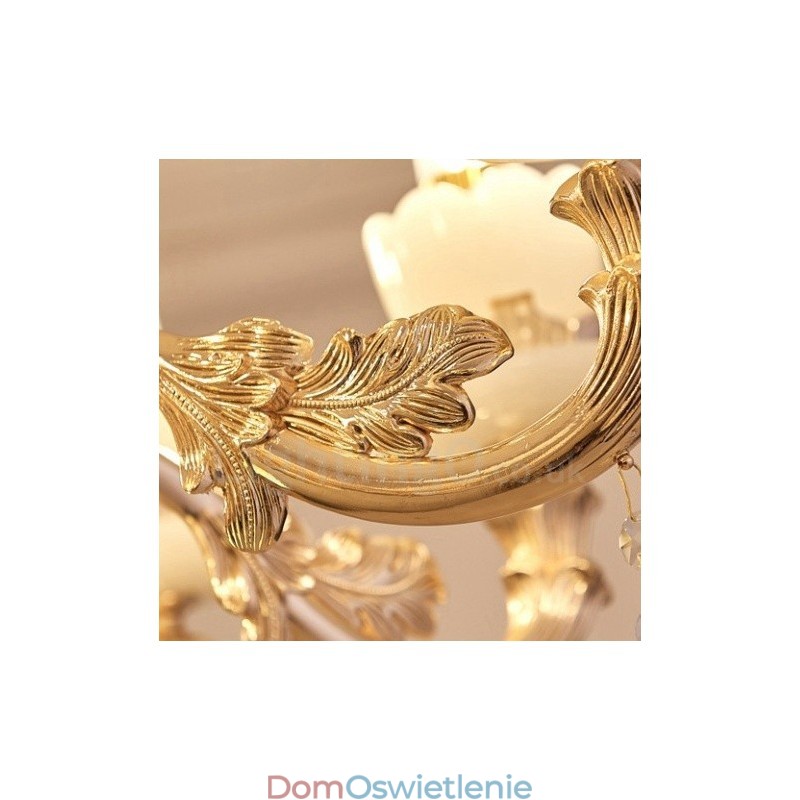 6-punktowy tradycyjny klasyczny zintegrowany metalowy żyrandol