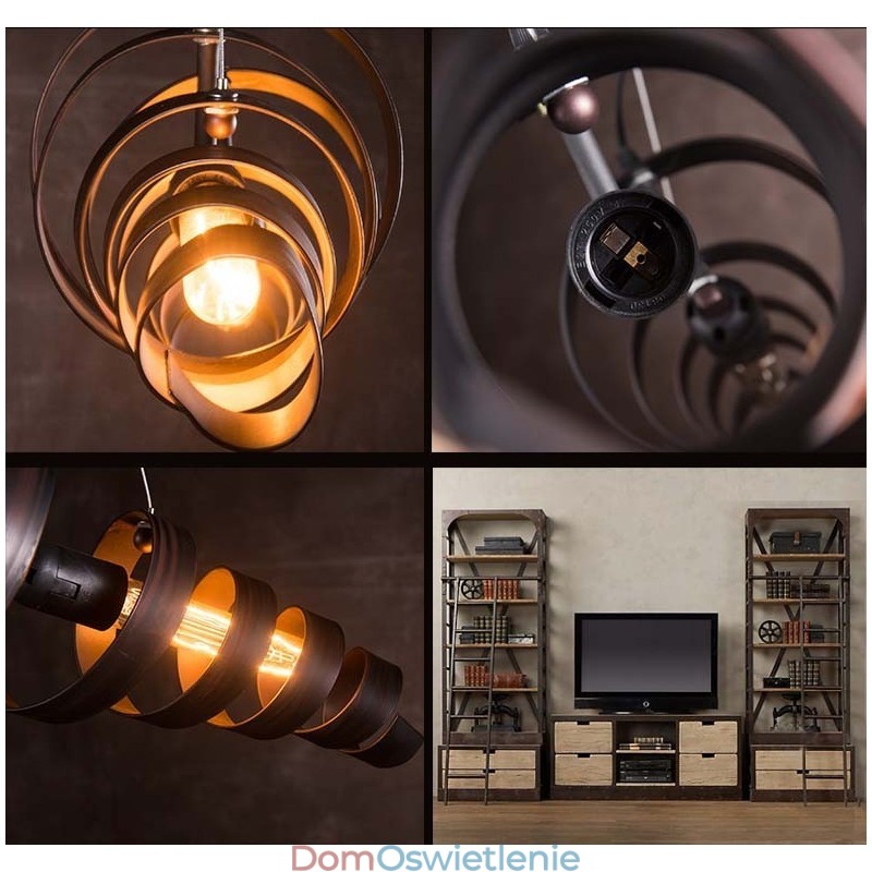 Retro Żelazna Lampa Nowoczesny Minimalistyczny Żyrandol W Stylu Industrialnym