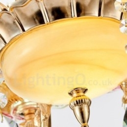 8-punktowy tradycyjny klasyczny zintegrowany metalowy żyrandol