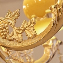 15-punktowy tradycyjny klasyczny zintegrowany metalowy żyrandol