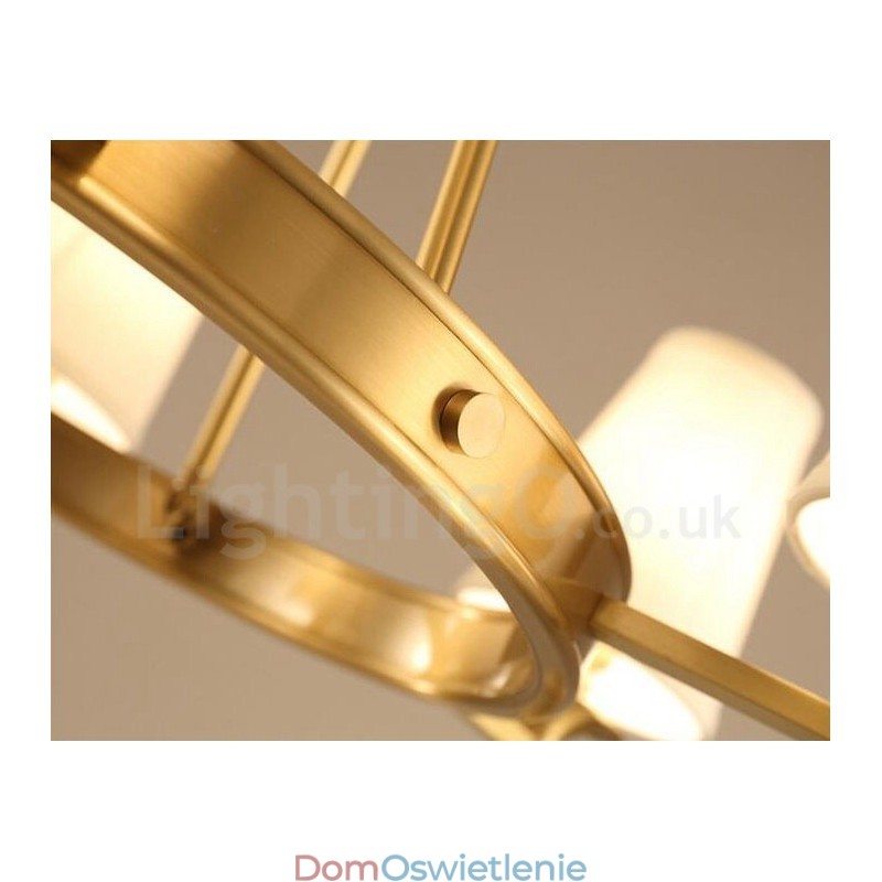 10-punktowy, rustykalny, zintegrowany metalowy żyrandol