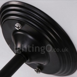 3-punktowy, rustykalny, zintegrowany żyrandol Lodge