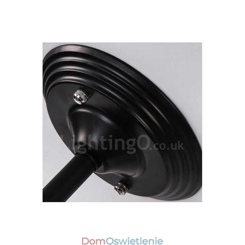 3-punktowy, rustykalny, zintegrowany żyrandol Lodge