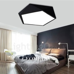 Nowoczesna, współczesna, zintegrowana, metalowa lampa wpuszczana
