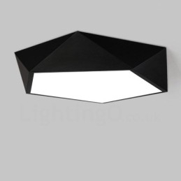 Nowoczesna, współczesna, zintegrowana, metalowa lampa wpuszczana