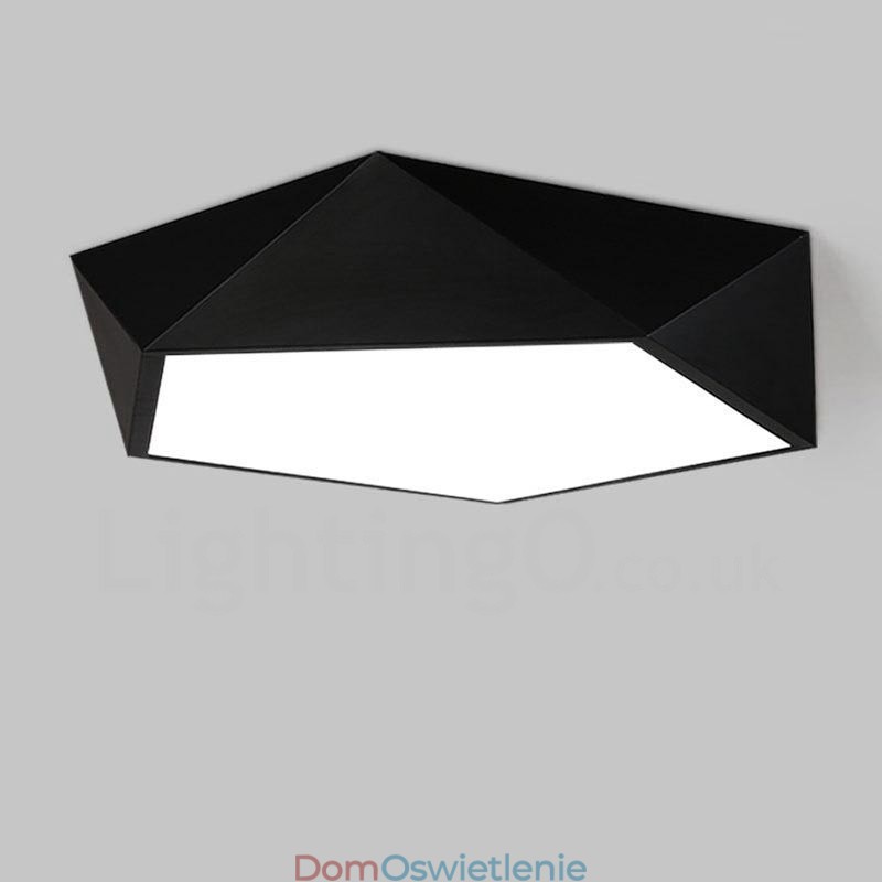 Nowoczesna, współczesna, zintegrowana, metalowa lampa wpuszczana
