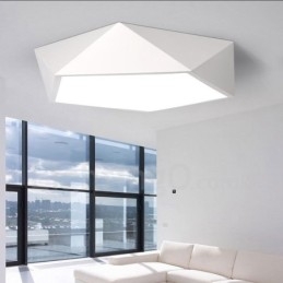 Nowoczesna, współczesna, zintegrowana, metalowa lampa wpuszczana