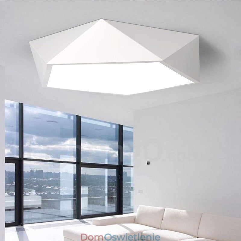 Nowoczesna, współczesna, zintegrowana, metalowa lampa wpuszczana
