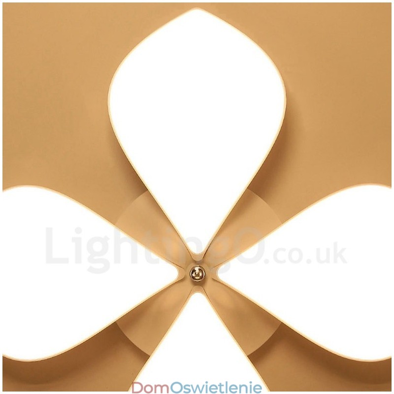 4 światła nowoczesne współczesne zintegrowane metalowe oświetlenie montowane na płasko