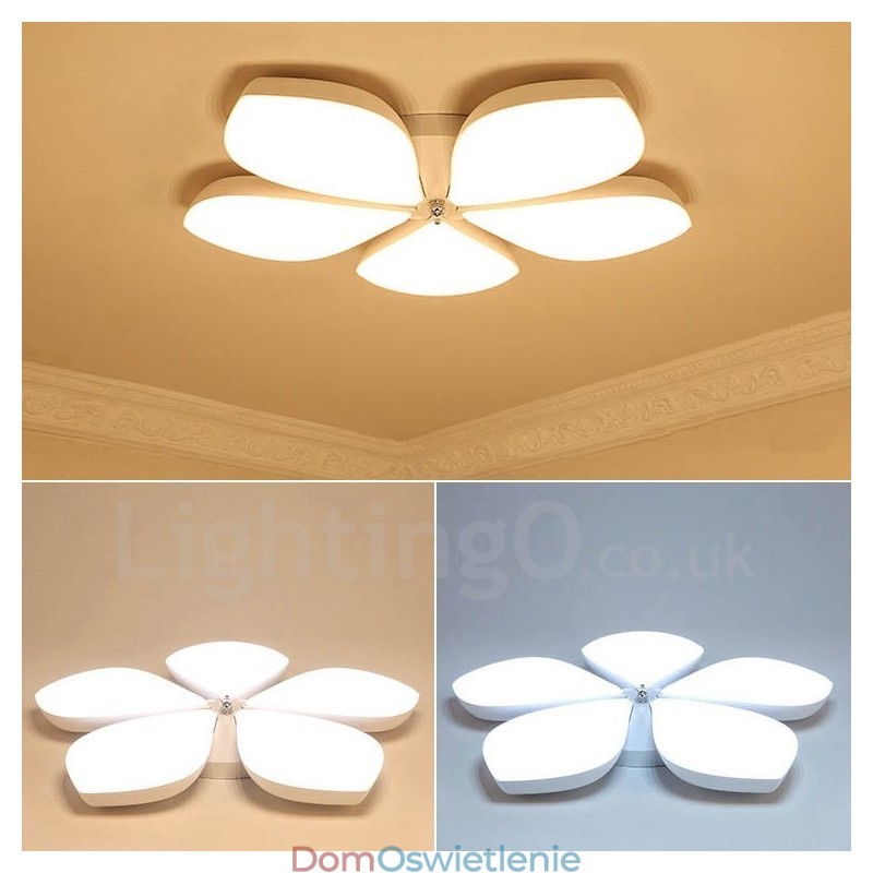 5-punktowa nowoczesna, współczesna, zintegrowana metalowa lampa wpuszczana