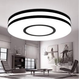 Nowoczesna, współczesna, zintegrowana metalowa lampa sufitowa