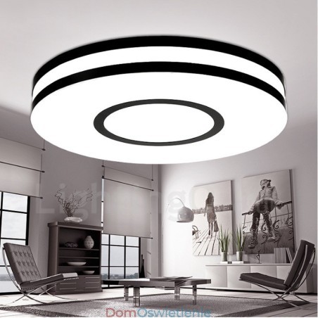 Nowoczesna, współczesna, zintegrowana metalowa lampa sufitowa Nowoczesna, współczesna, zintegrowana metalowa lampa sufitowa