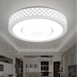 Nowoczesna, współczesna, zintegrowana metalowa lampa sufitowa