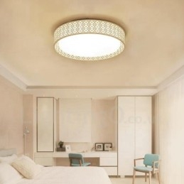 Nowoczesna, współczesna, zintegrowana metalowa lampa sufitowa