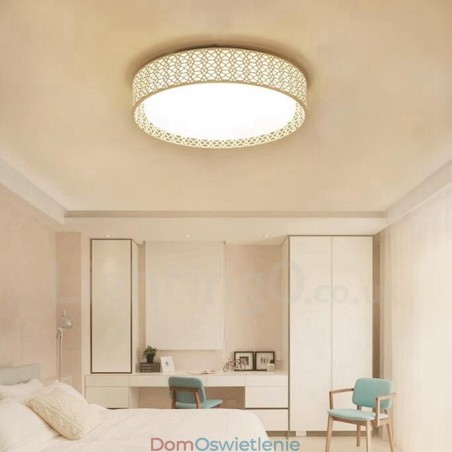 Nowoczesna, współczesna, zintegrowana metalowa lampa sufitowa Nowoczesna, współczesna, zintegrowana metalowa lampa sufitowa