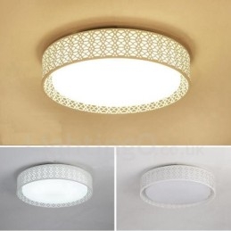 Nowoczesna, współczesna, zintegrowana metalowa lampa sufitowa