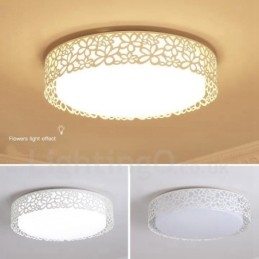 Nowoczesna, współczesna, zintegrowana metalowa lampa sufitowa