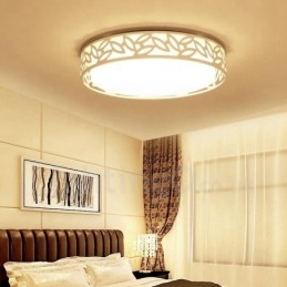 Nowoczesna, współczesna, zintegrowana metalowa lampa sufitowa