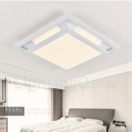 Nowoczesna, współczesna, zintegrowana metalowa lampa sufitowa